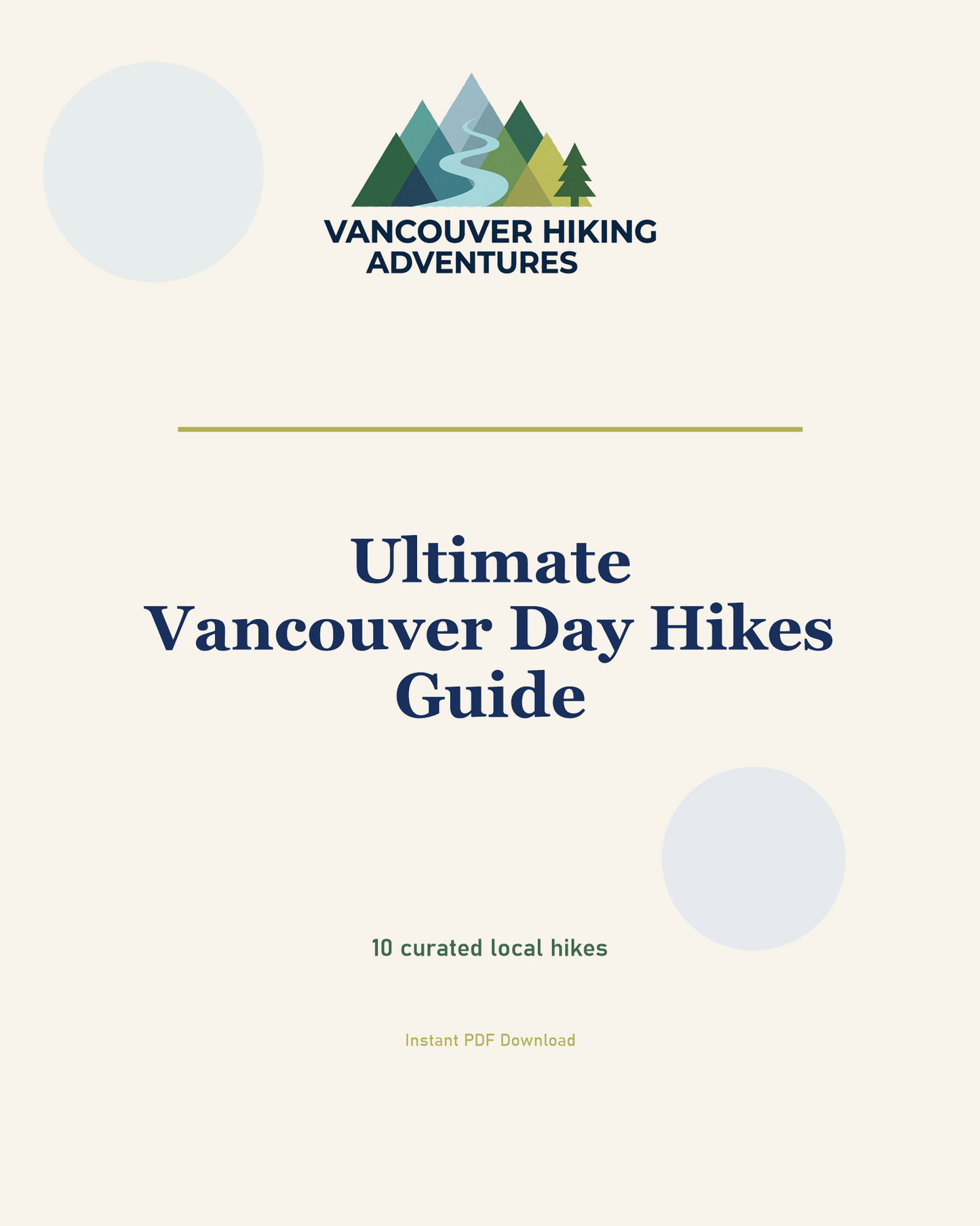 Ultimate Vancouver Day Hikes Guide - Instant PDF Download